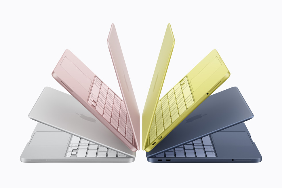 MacBook Neo - cztery kolory: silver, blush, citrus, indigo