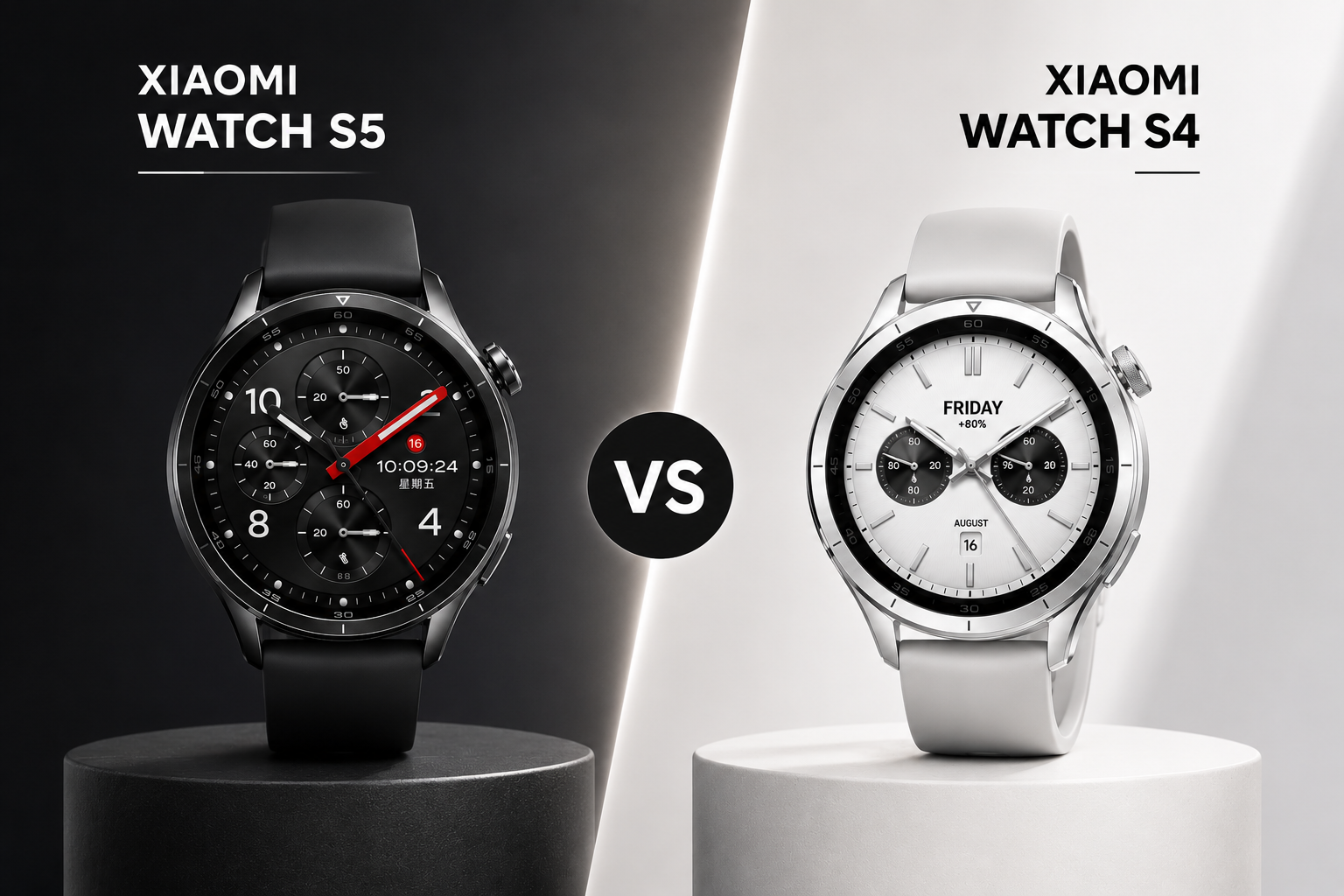 Xiaomi Watch S5 vs Watch S4 — what has really changed?
