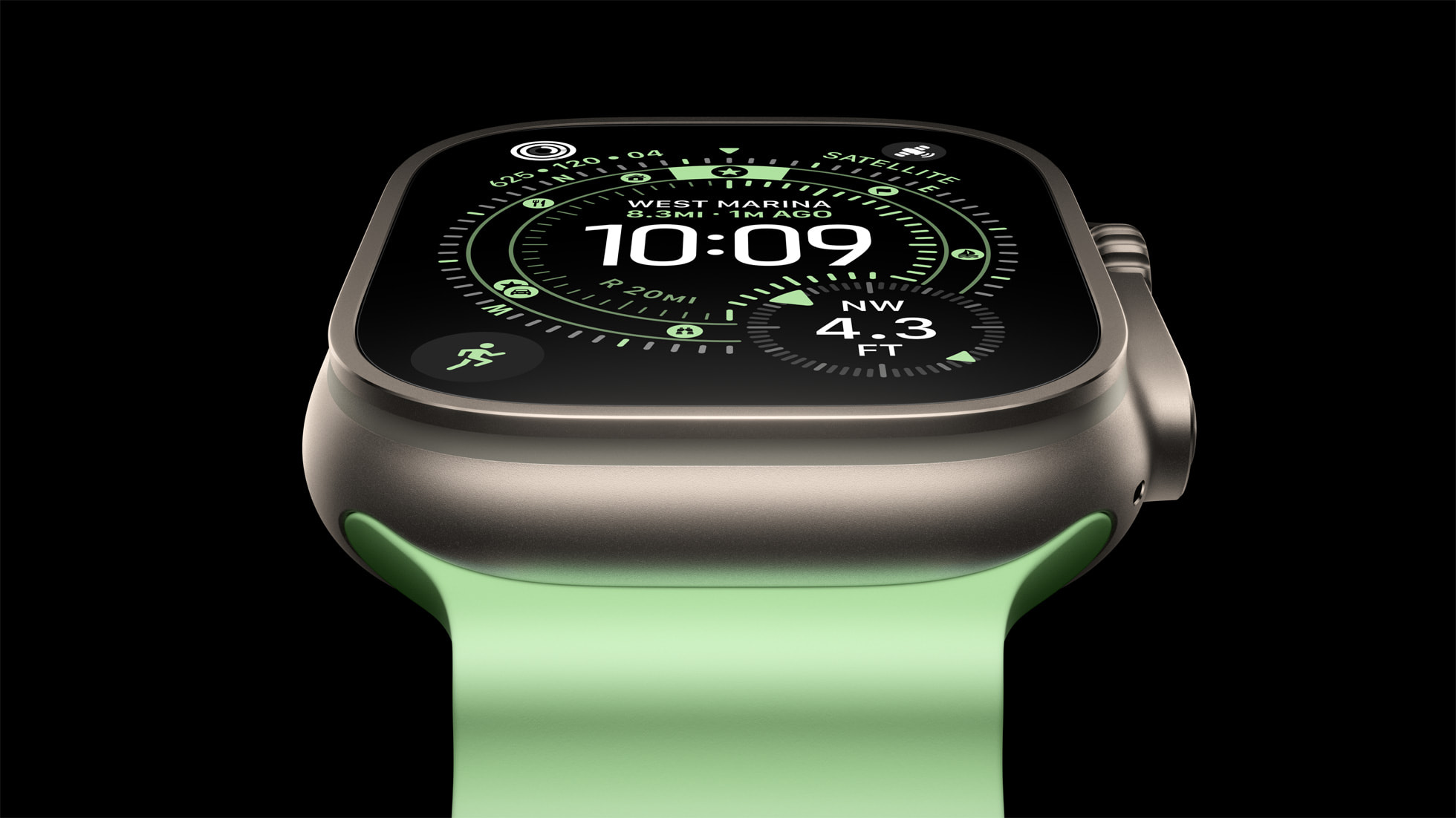 Apple Watch Ultra 3 természetes titánban, előző generáció