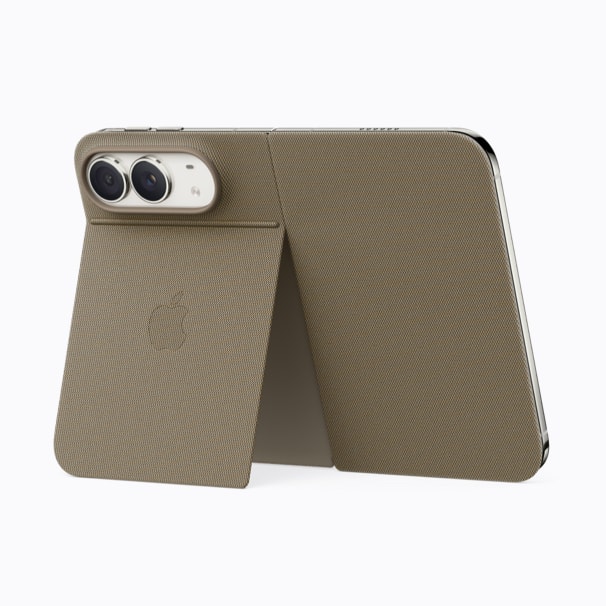 Apple iPhone Duo Folio with stand in light beige color