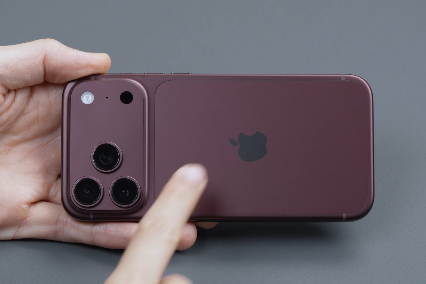 Back of iPhone 18 Pro with camera island
